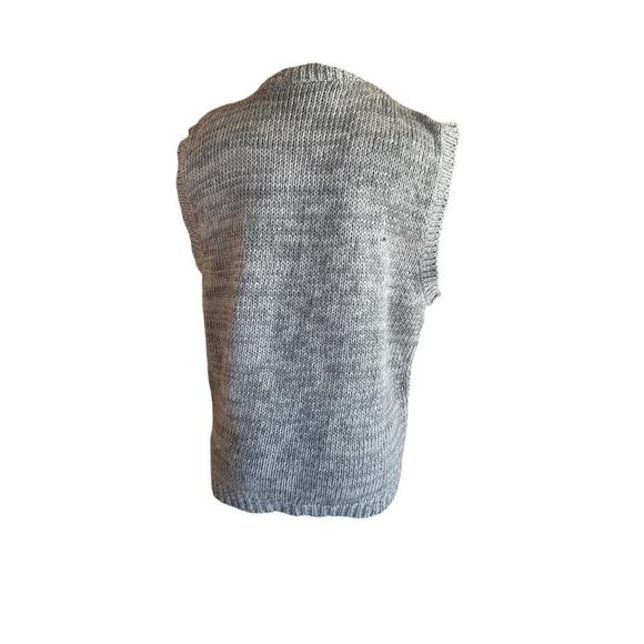 Knitted by Hand Two Twenty Vest Colorful Patchwork Blocks - Fits Size M - Picture 3 of 9